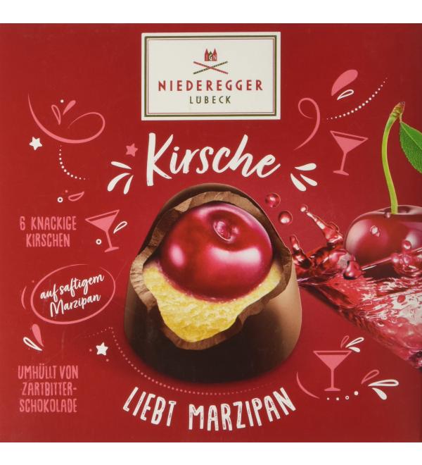 Niederegger Kirsche Marzipan Pralines with Cherry and Dark Chocolate