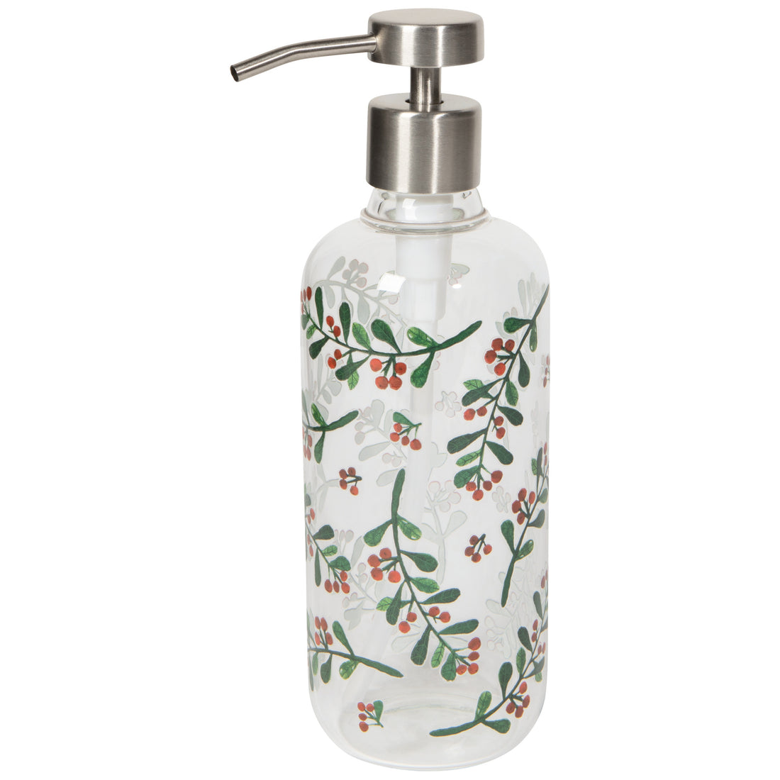 Now Designs by DANICA Glass Soap Pump/Dispenser - Christmas Edition