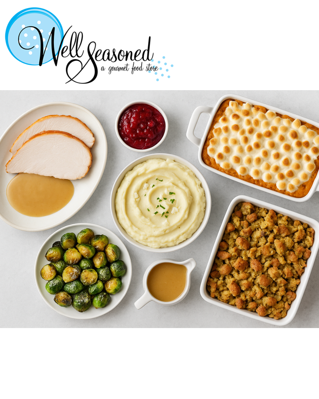 A Well Seasoned "Everything But The Bird"  Gourmet to Go Thanksgiving: Sides & Desserts