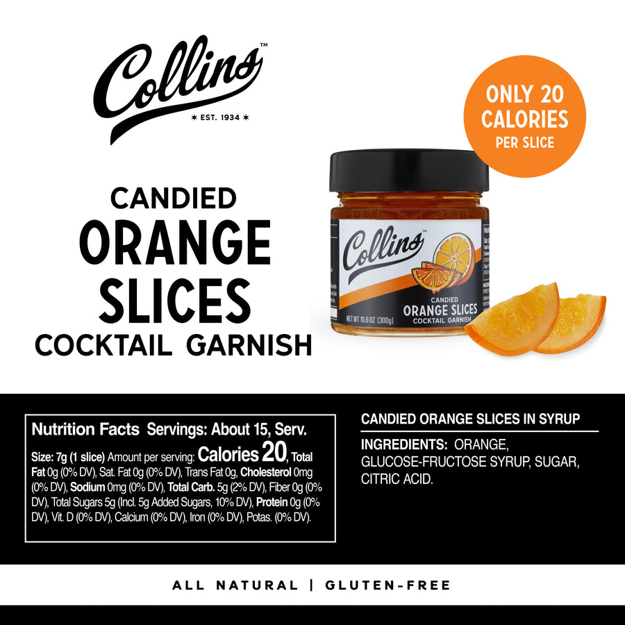 Collins Cocktail Garnishes
