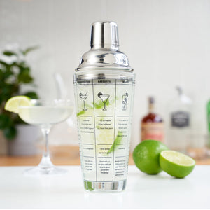 True | Glass Recipe Cocktail Shaker