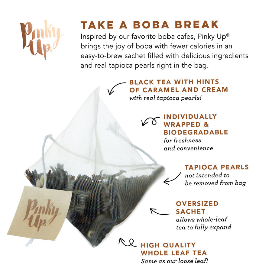 PINKY UP Boba Tea in Satchel