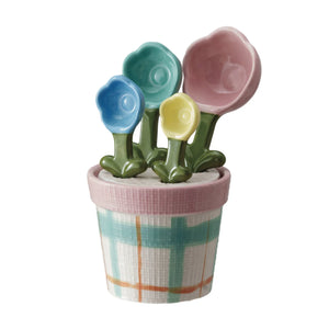 Creative Co-op | Stoneware Shaped Measuring Spoons