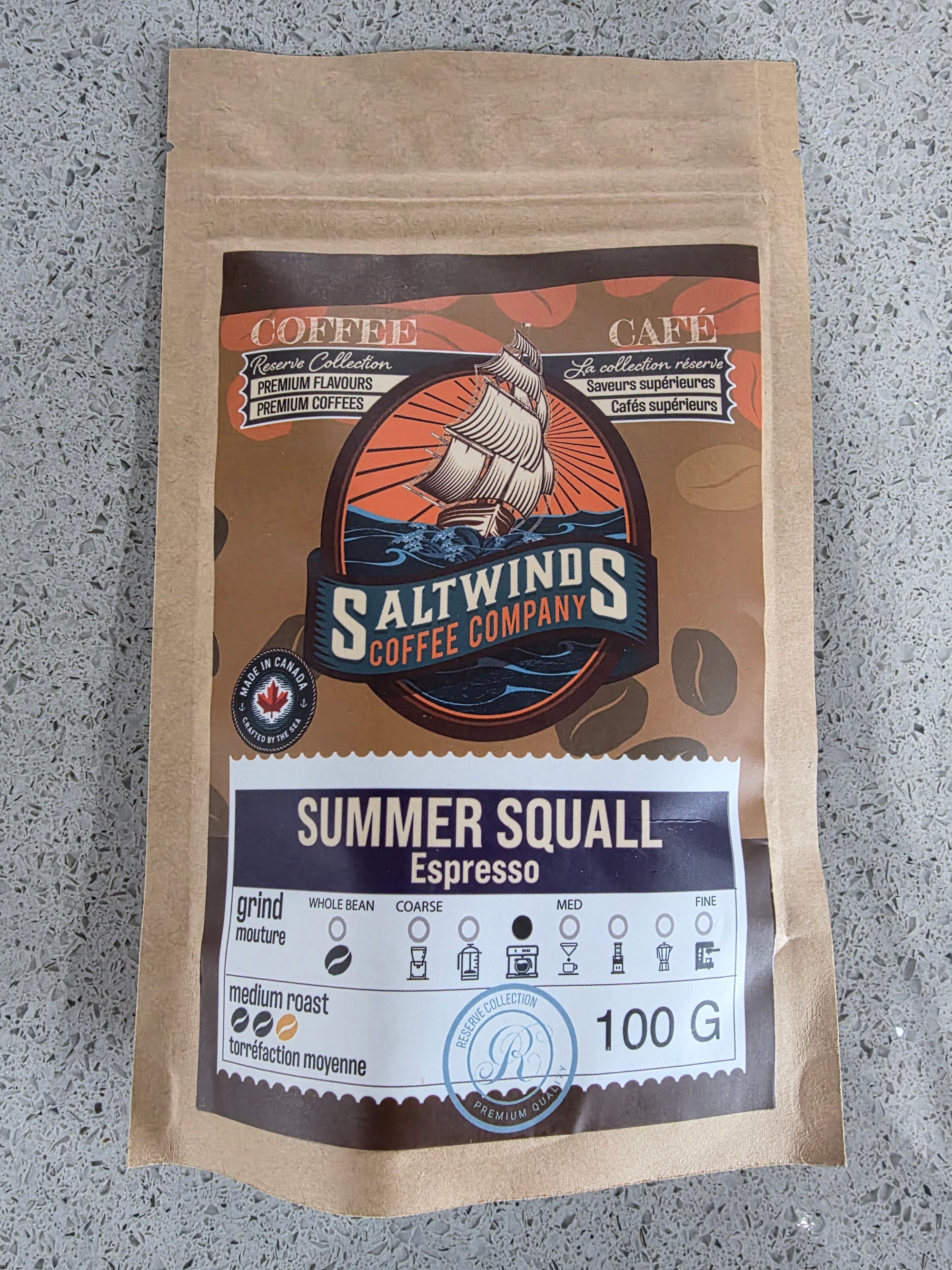 Saltwinds Coffee Company Travel Pack 100g