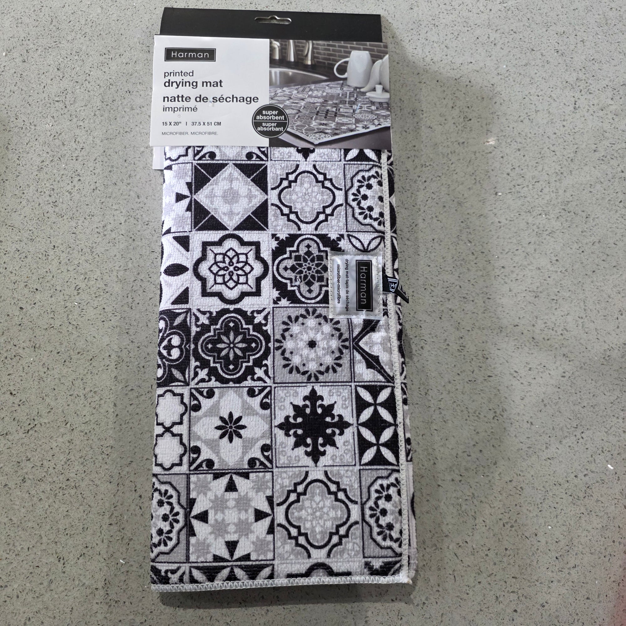 Harman Printed Drying Mat 15 x 20"