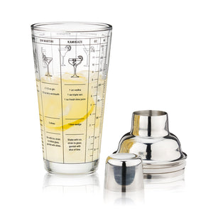 True | Glass Recipe Cocktail Shaker