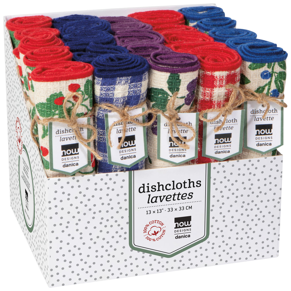 Now Design by DANICA | Berry Bramble Collection | Dishcloths