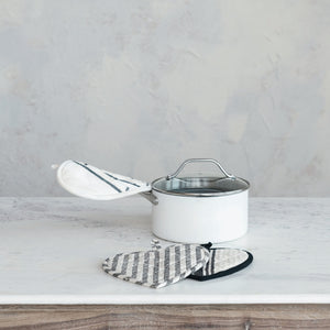 Creative Co-op | Cotton Quilted Heart Shape Pot Holders