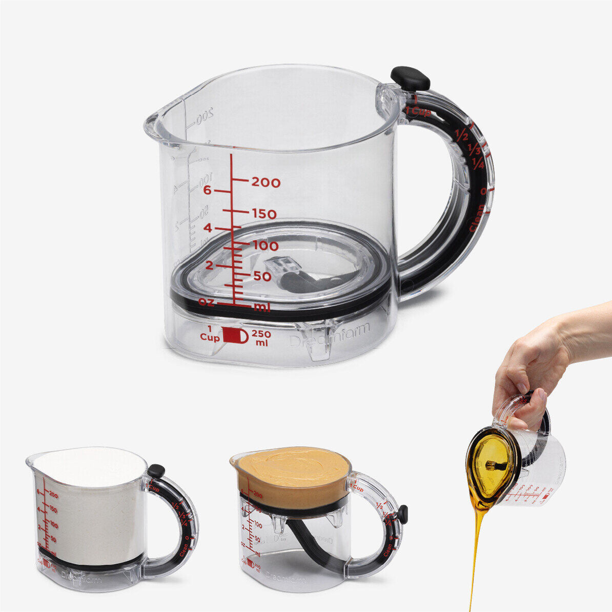 Dreamfarm | Upcup Scrape Up Measuring Cup