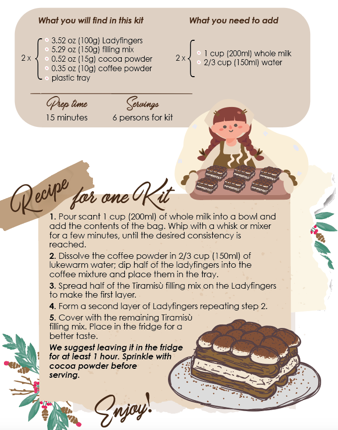 Borgo de Medici Homemade Tiramisu Kit 520g