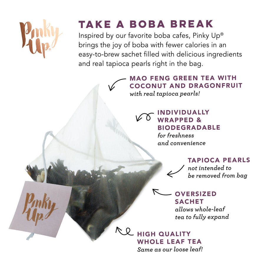 PINKY UP Boba Tea in Satchel