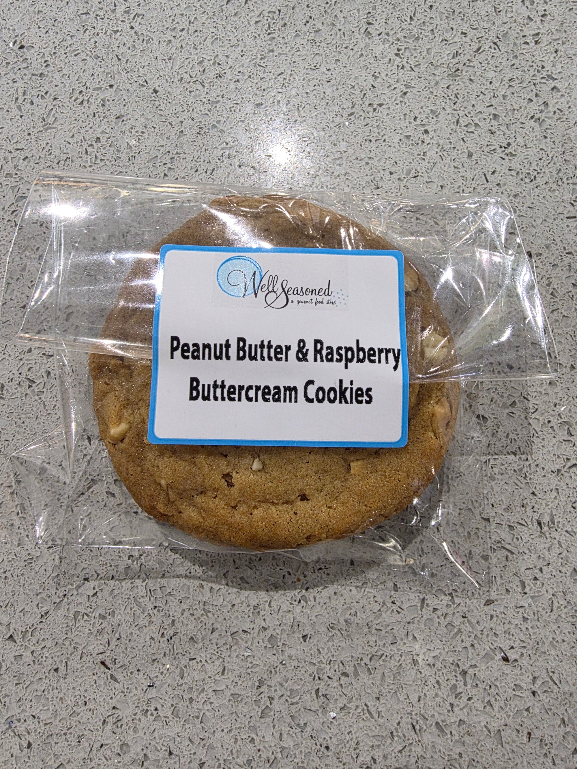 Gourmet To Go Confection: Peanut Butter & Raspberry Buttercream Cookies