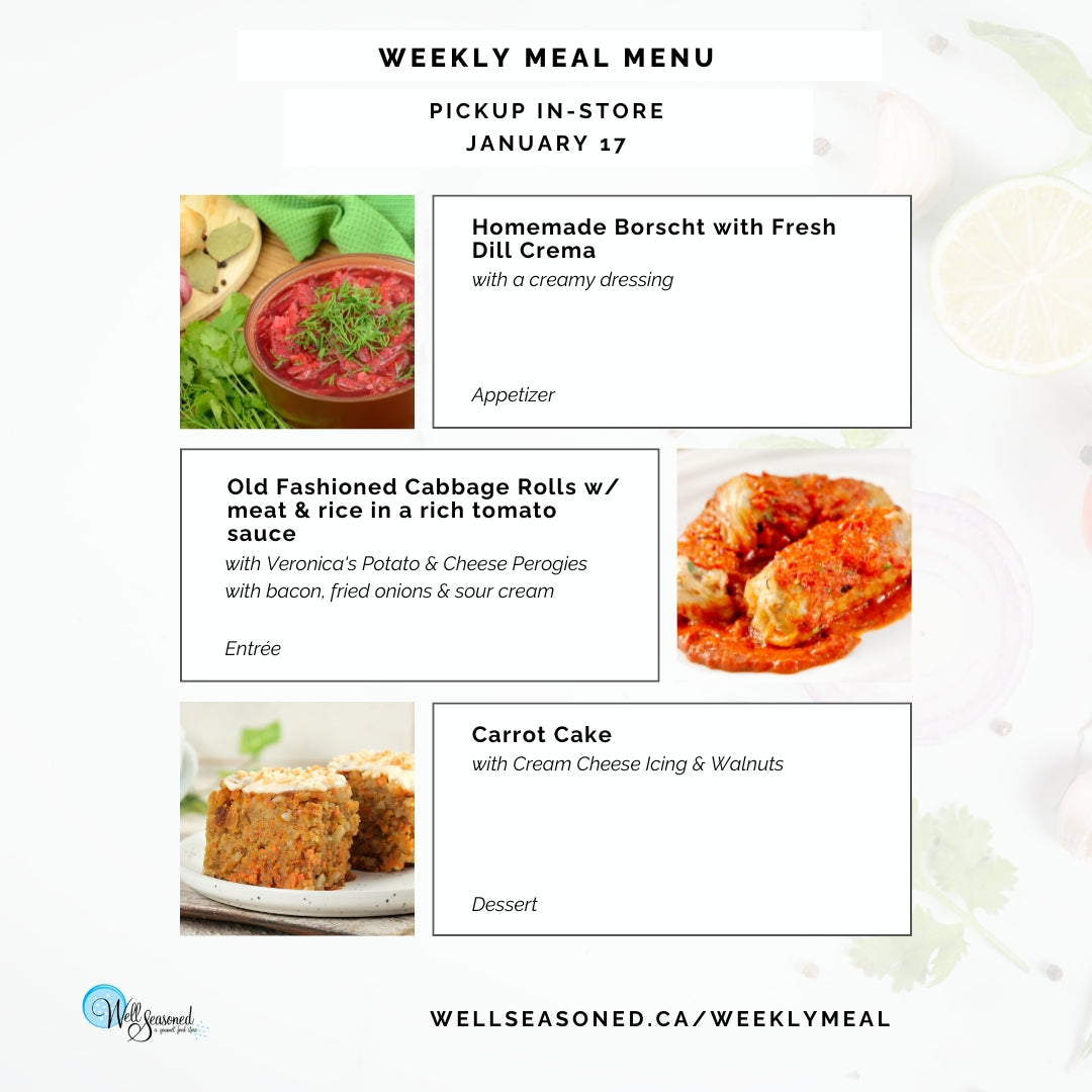 Weekly Meal Pick-Ups: Well Seasoned Gourmet-To-Go