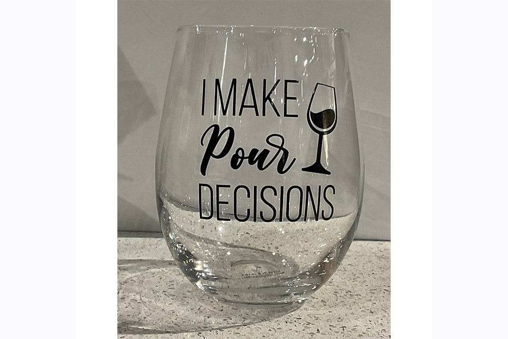 Attitudes Imports Stemless Wine Glasses