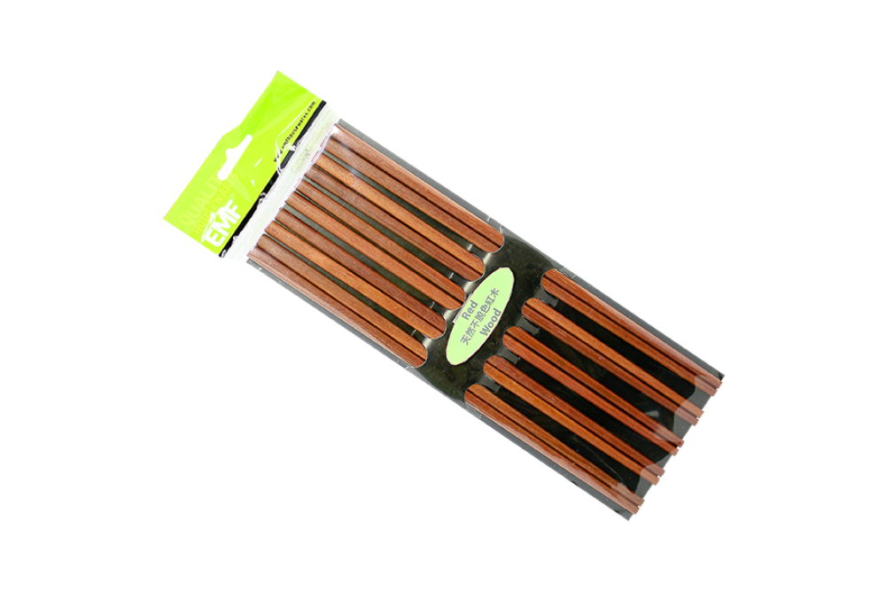 EMF Red Wood Chopsticks - Set of 5