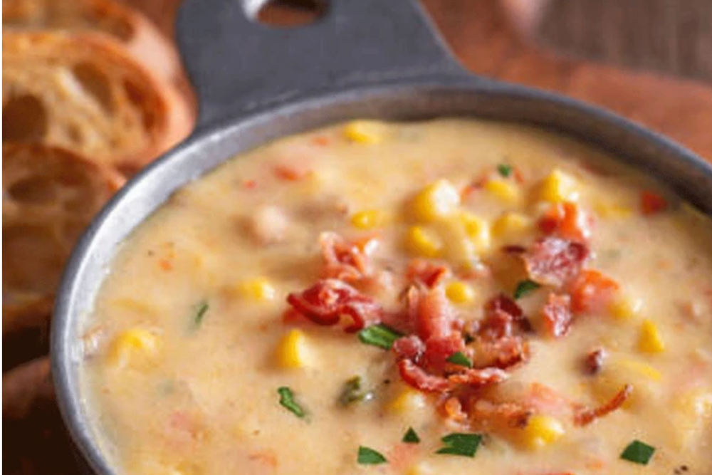 Gourmet to Go Homemade Soups: Corn Chowder with Bacon