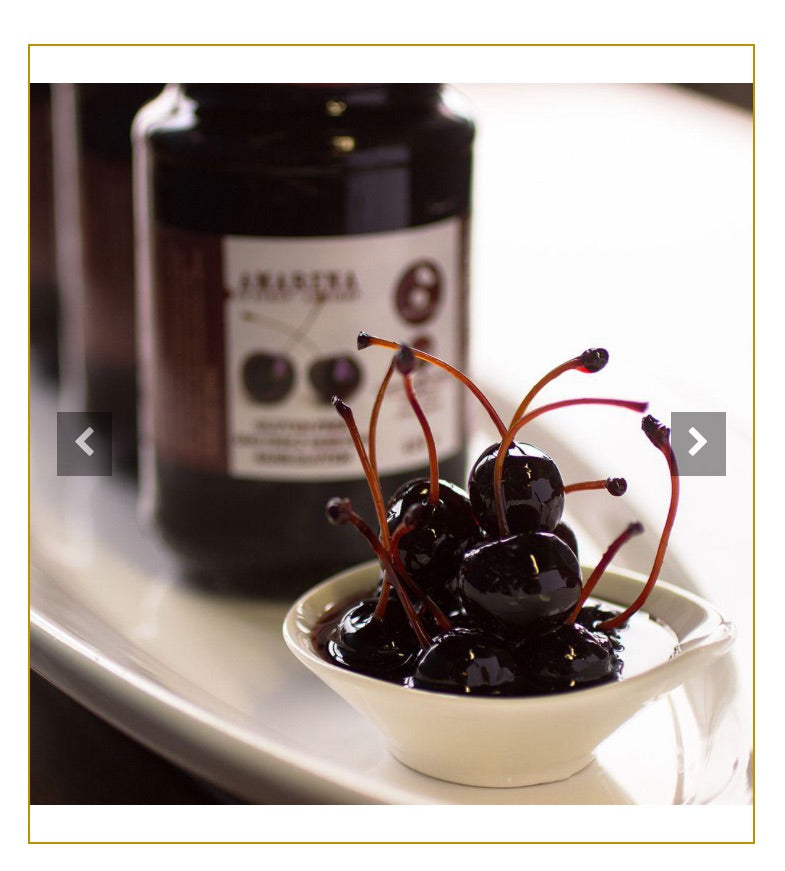 Amarena Cherries with Stem in Syrup