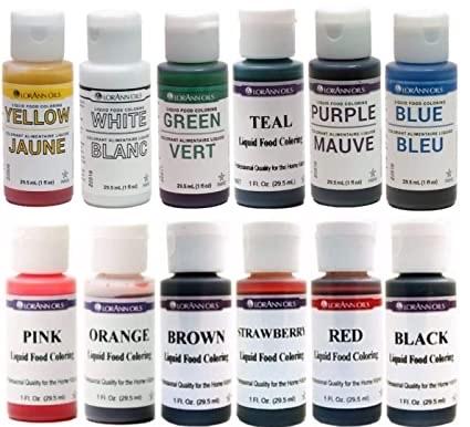 LorAnn Food Liquid And Gel Food Colouring 1 oz.