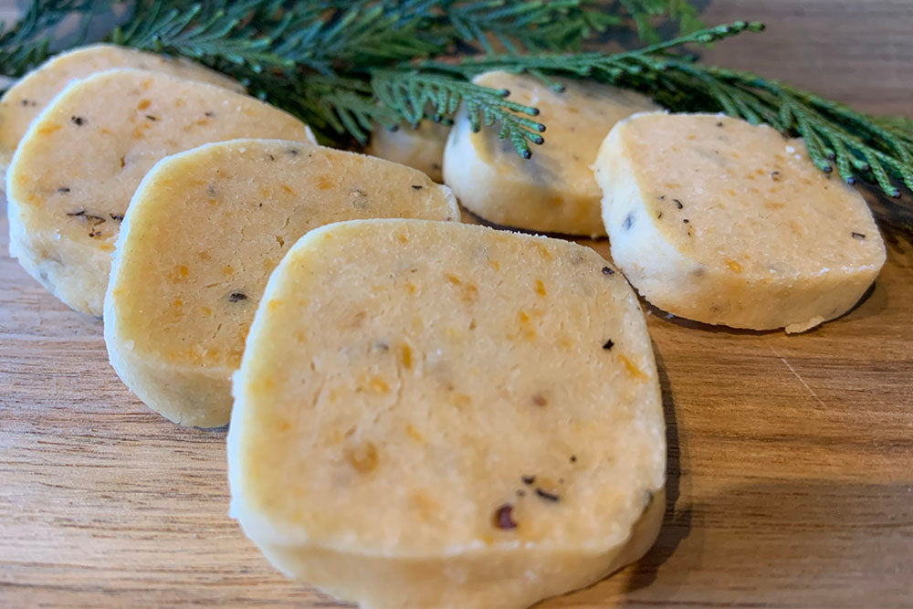 Gourmet to Go Slice & Bake Cookies: Aged Cheddar & Walnut Shortbread