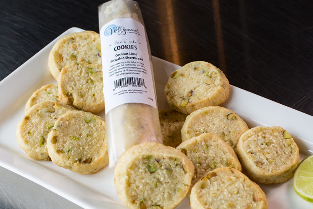 Gourmet to Go Ready-to-Bake Cookies: Coconut, Pistachio & Lime (Slice n Bake)
