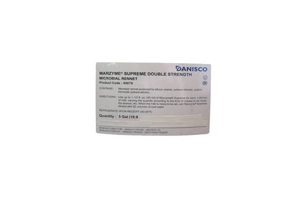 Marzyme Supreme Rennet (Calf or Vegetable), 60mL