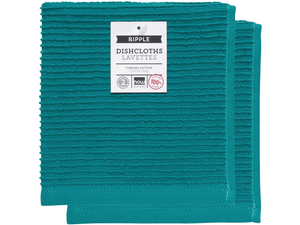 Now Designs Ripple Dishcloths - Sets of 2 in Assorted Colours