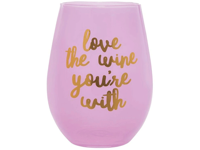 Slant Collections Stemless Wine Glasses