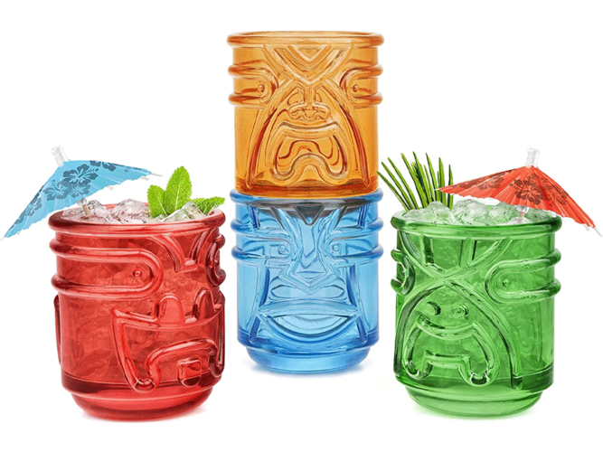 Final Touch Tiki Tumbler Glasses
